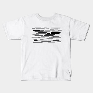 black geometric lines Kids T-Shirt